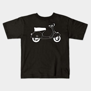 Vespa 150 GS White Outline Kids T-Shirt